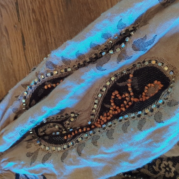 Stunning 72" Beaded Scarf. Excellent Condition! - Picture 1 of 9